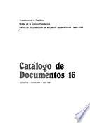 Catálogo de documentos