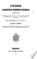 Catálogo de escritores económicos españoles