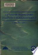 Catálogo de investigadores en ciencias y tecnologías marinas