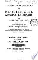 Catálogo de la Biblioteca del Ministerio de Asuntos Exteriores