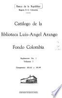 Catálogo de la Biblioteca Luis-Angel Arango