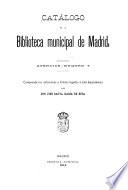 Catálogo de la Biblioteca municipal de Madrid