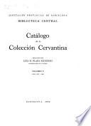 Catálogo de la collección cervantina