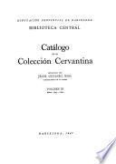 Catálogo de la collección cervantina