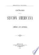 Catálogo de la sección americana
