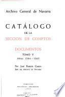 Catálogo de la sección de comptos: Años 1364-1365