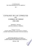 Catálogo de las consultas del Consejo de Indias: 1605-1609