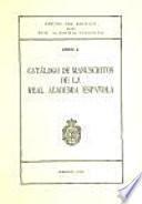 Catálogo de manuscritos de la Real Academia Española