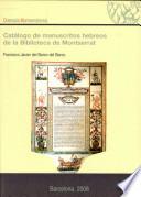 Catálogo de manuscritos hebreos de la Biblioteca de Montserrat