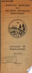 Catalogo de publicaciones, 1953-1974