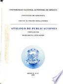 Catálogo de Publicaciones