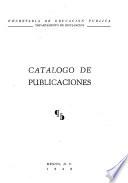 Catálogo de publicaciones