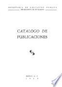 Catálogo de publicaciones