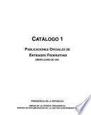 Catálogo de publicaciones oficiales de entidades federativas