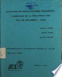 Catálogo de Publicaciones Periódicas y Seriadas de la Biblioteca del IICA en Colombia - 1986