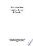 Catálogo de tesis de derecho