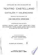 Catálogo de una colección de teatro castellano, catalán y valenciano