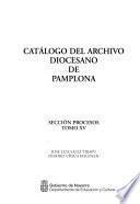 Catálogo del archivo diocesano de Pamplona