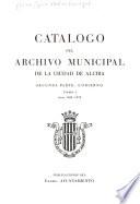 Catálogo del Archivo Municipal de la ciudad de Alcira