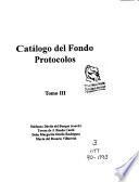 Catálogo del fondo protocolos