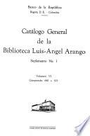 Catálogo general de la Biblioteca Luis-Angel Arango: Comprende: 640 a 819