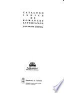 Catálogo índice de romances asturianos