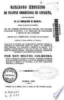 Catálogo metódico de plantas observadas en Cataluña...