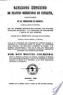 Catalogo metodico de plantas observadas en Cataluña, particularmente en las immediaciones de Barcelona