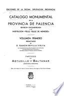 Catálogo monumental de la Provincia de Palencia: Partidos de Astudillo y Baltanás. 1951