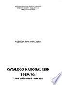 Catálogo nacional I.S.B.N.