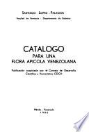 Catálogo para una flora apícola venezolana
