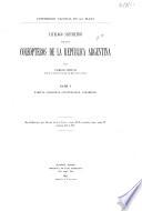 Catálogo sistemático de los Coleópteros de la República Argentina