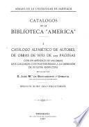 Catálogos de la Biblioteca América