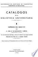 Catálogos de la Biblioteca Universitaria