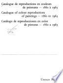 Catalogue de reproductions en couleurs de peintures
