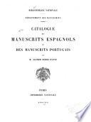Catalogue des manuscrits espagnols et des manuscrits portugais