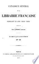 Catalogue général de la librairie française: 1840-1865