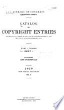 Catalogue of Copyright Entries