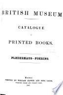 Catalogue of Printed Books in the Library of the British Museum