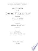 Catalogue of the Dante Collection