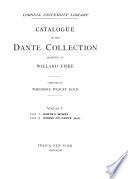 Catalogue of the Dante Collection Presented by Willard Fiske
