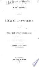 Catalogue of the Library of Congress