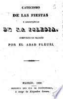 Catecismo de las fiestas y observancias de la iglesia