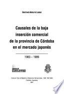 Causales de la baja inserción comercial de la Provincia de Córdoba en el mercado japonés, 1983-1989