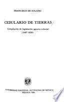 Cedulario de tierras