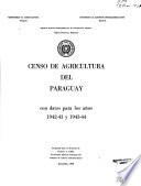 Censo de agricultura del Paraguay