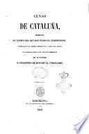 Censo de Cataluña, ordenado en tiempo del rey Don Pedro el Ceremonioso