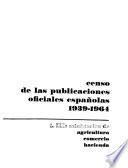 Censo de las publicaciones oficiales españolas, 1939-1964