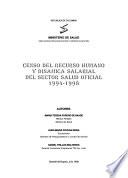 Censo del recurso humano y dinamica salarial del sector salud oficial 1994-1998