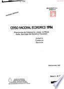 Censo nacional económico 1994: Catamarca, Jujuy, La Rioja, Salta, Santiago del Estero y Tucumán